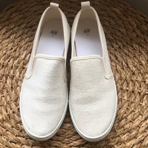 H&M CREAM SNEAKERS
